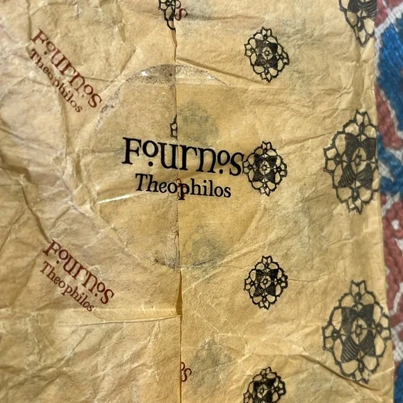 Greek Scarf NEW 33x33 by Fournos Theophilos Benaki Museum - Picture 11 of 15